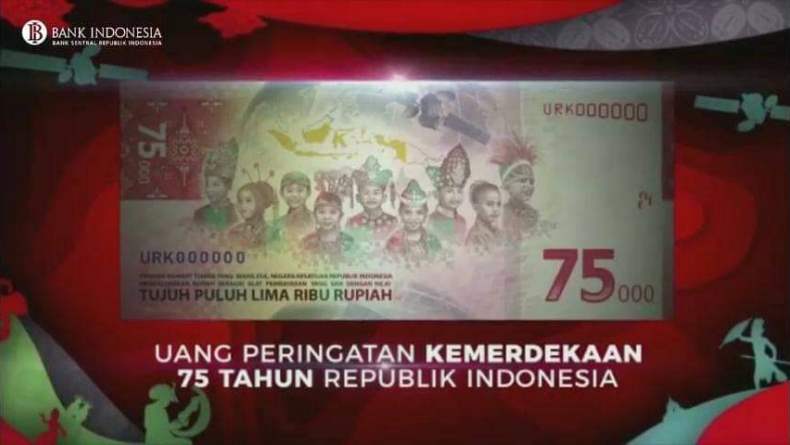 BI: Penukaran Uang Peringatan Rp75.000 Bisa di Seluruh Bank Mulai 1 Oktober