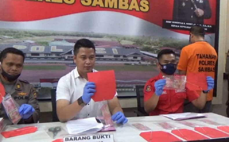 Aparat Desa di Sambas Kalbar Edarkan Uang Palsu Diselipkan dalam Honor