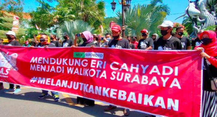Putra Risma dan Gabungan Arek Suroboyo Dukung Eri Cahyadi Jadi Wali Kota Surabaya