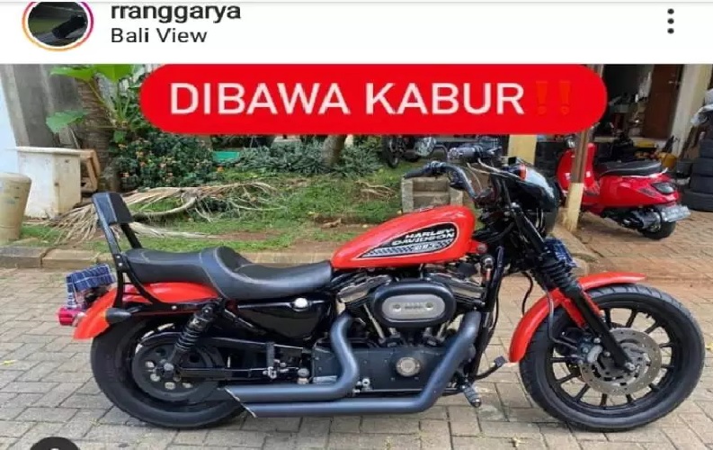Pencuri di Tangsel, Datang Naik Taksi Online Pulang Bawa Harley Davidson