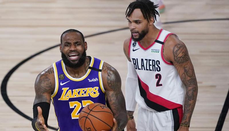 LeBron James dan Anthony Davis Jadi Bintang Kemenangan LA Lakers atas Portland Trail Blazers