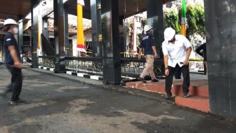 Begini Suasana Olah TKP Kebakaran Gedung Kejagung