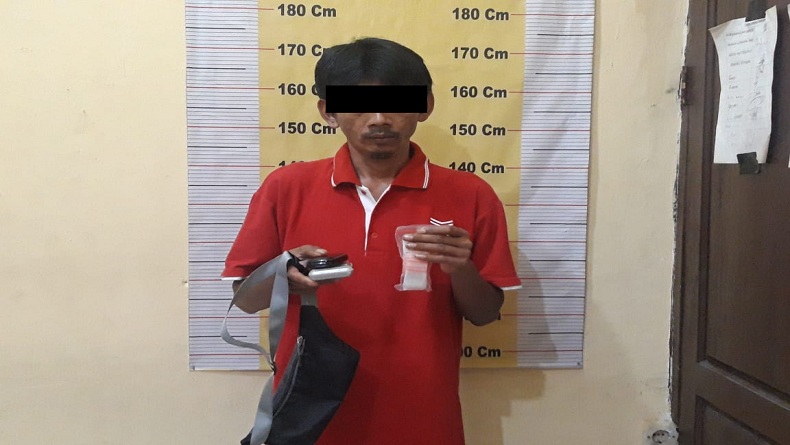 Asyik Nimbang, Bandar Sabu di Serdangbedagai Ditangkap Polisi 