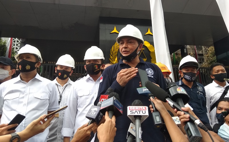 Tim Gabungan Periksa Keamanan Gedung Kejagung sebelum Olah TKP
