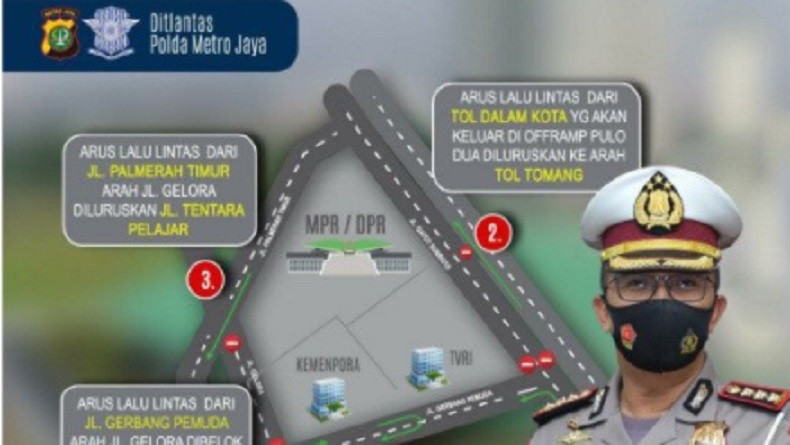 Demo Buruh di DPR, Polda Metro Siapkan Skema Pengalihan Arus Lalu Lintas