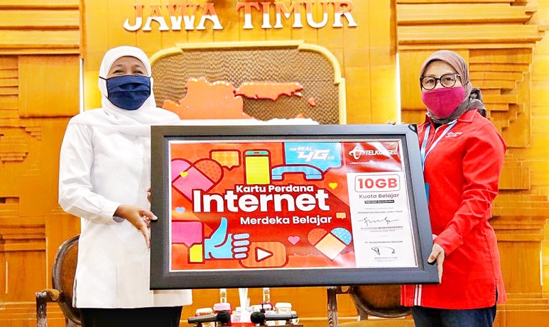 1,3 Juta Siswa di Jatim Dapat Bantuan Paket Data Internet Gratis