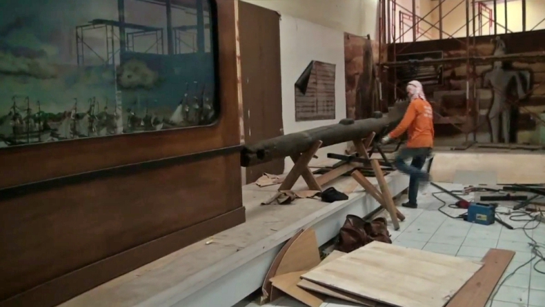 Warga Palembang Hibahkan Kemudi Kapal Bersejarah ke Museum Balaputra Dewa