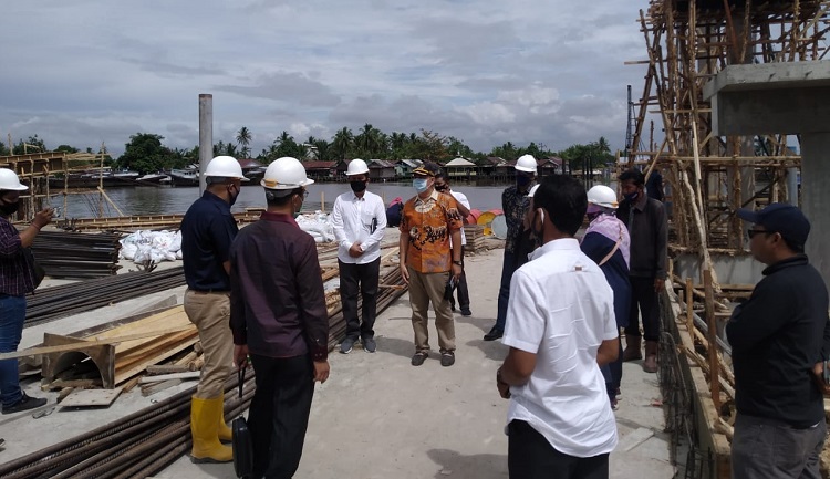 Sidak ke Jembatan Bromo, DPRD Kota Banjarmasin Sebut Pembangunan Terkesan Dipaksakan