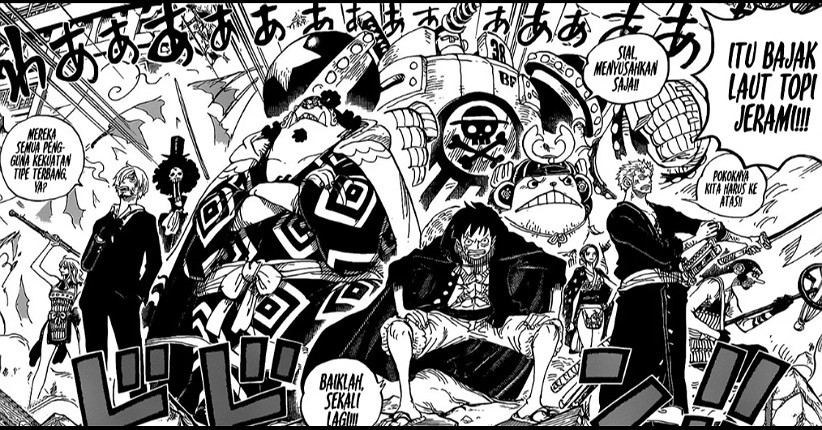 One Piece 989, Pertarungan Kru Bajak Laut Topi Jerami Lawan All Stars Kaido