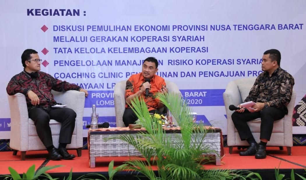 Kemenkop-UKM bersama LPDB KUMKM Hadir untuk Pemulihan Ekonomi Nasional melalui Gerakan Koperasi Syariah se-NTB