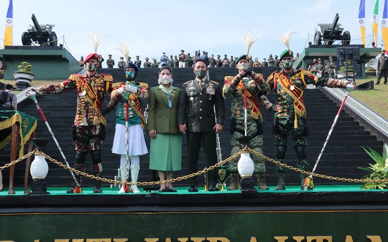 KSAD Andika Perkasa Lantik 1.198 Perwira Lulusan Diktukpa 2020