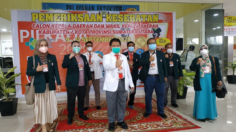 42 Bacalon Kepala Daerah di Sumut Tes Kesehatan dan Narkoba di RSUP Adam Malik