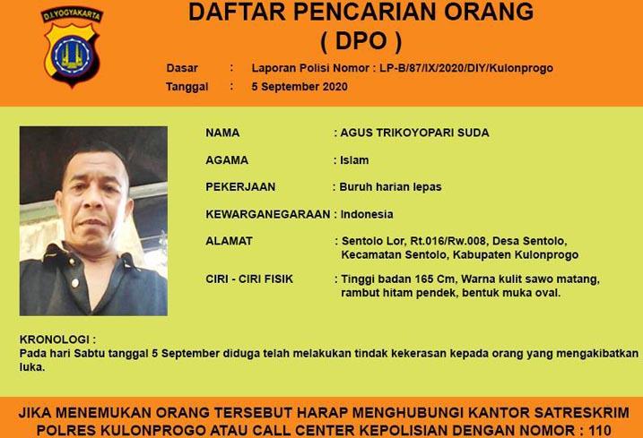 Pelaku Pembakaran Janda Kabur, Polres Kulonprogo Tetapkan sebagai DPO