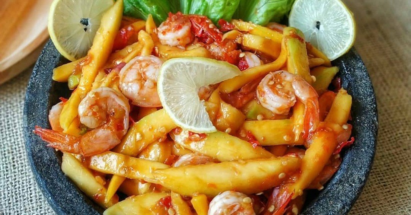 2 Langkah Bikin Sambal Mangga Udang Terenak dan Segar, Ini Resepnya