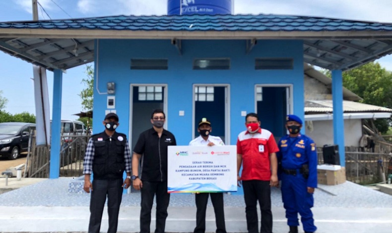 MNC Peduli Bersama Lotte Mart Resmikan MCK untuk Warga Kampung Bungin Bekasi