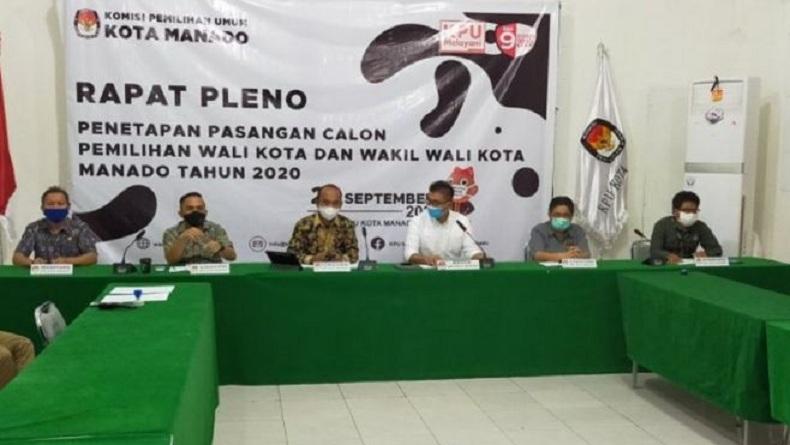 KPU Tetapkan 4 Paslon Pilkada Manado 2020, Ini Selengkapnya