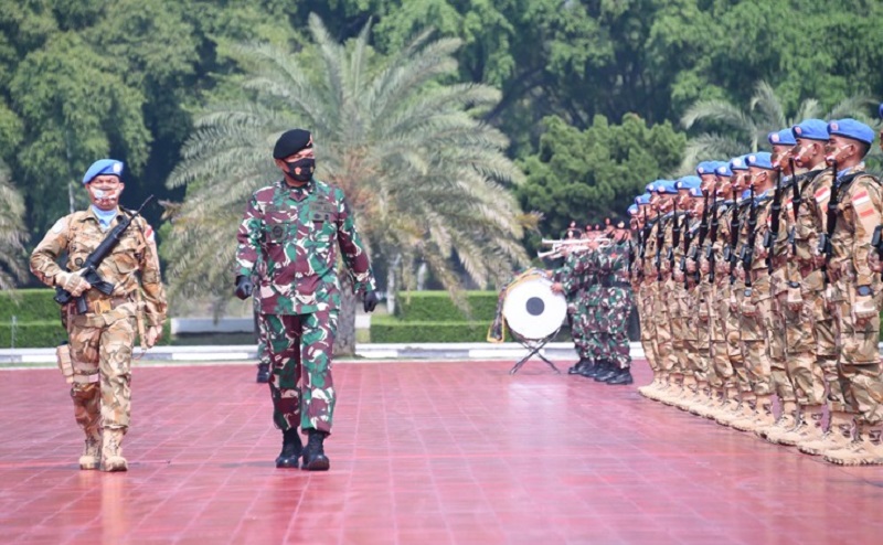 Panglima TNI Berangkatkan 200 Prajurit dalam Misi Perdamaian PBB