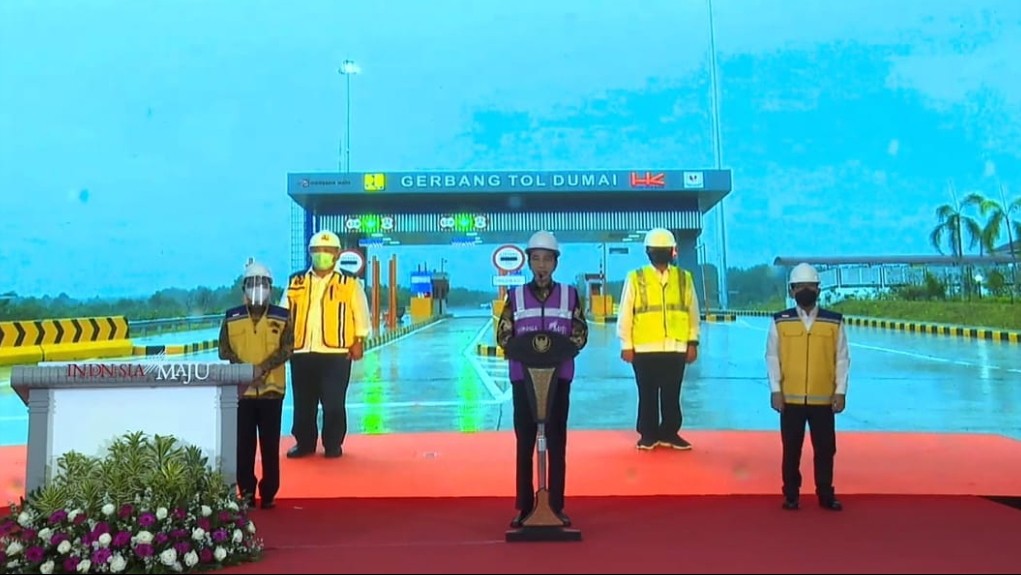 Diresmikan Jokowi Secara Virtual, Tol Pekanbaru-Dumai Miliki 5 Perlintasan Gajah