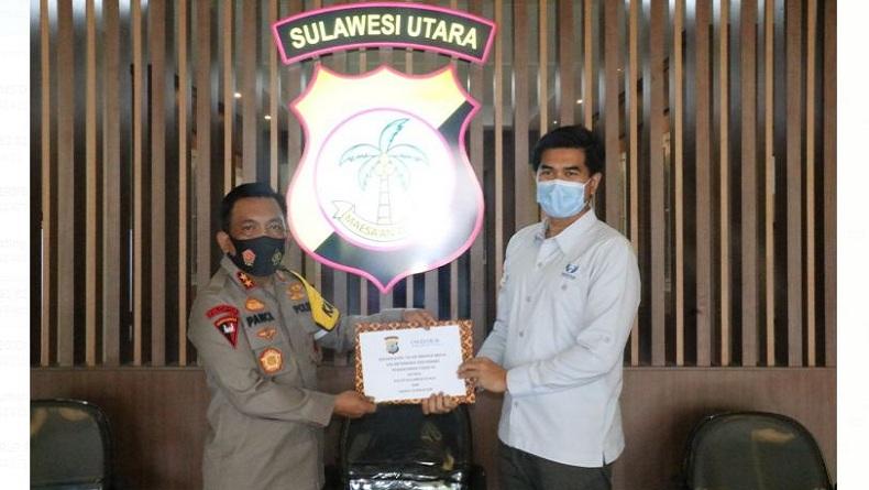 Dukung Program Polda Sulut, Indika Foundation Bantu Salurkan 100.000 Masker Medis