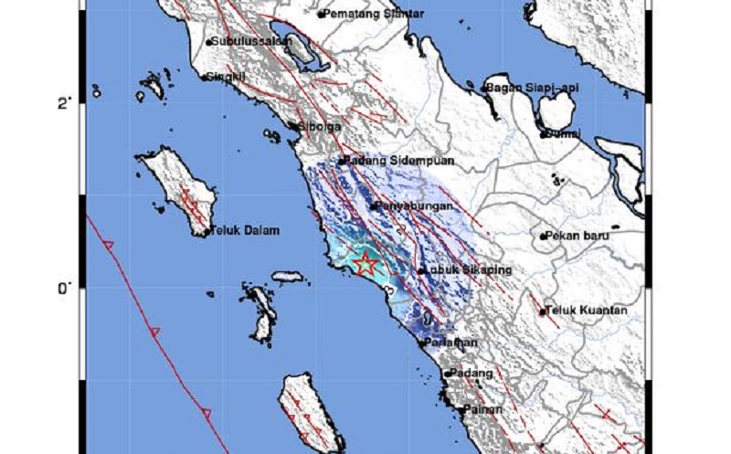 Gempa M4,6 Guncang Pasaman Barat Sumbar