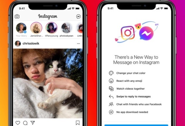 Facebook Perkenalkan Komunikasi Lintas Aplikasi antara Messenger dan Instagram