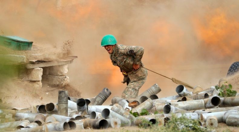 Pasukan Azerbaijan Gempur Kota Utama Nagorno-Karabakh, Banyak Korban Luka