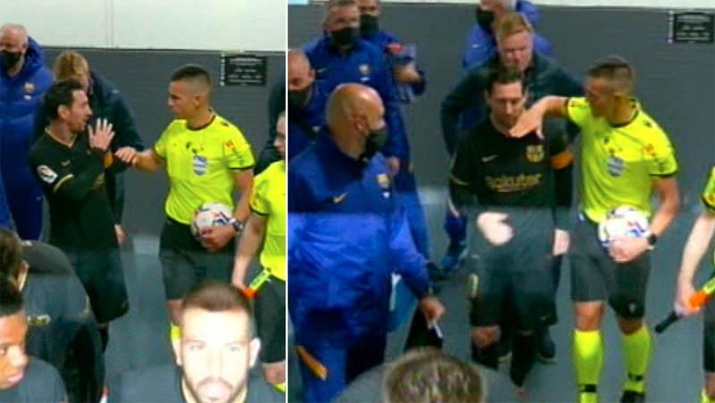 Lenglet Kartu Merah, Messi, Pique dan Koeman Kerubuti Wasit