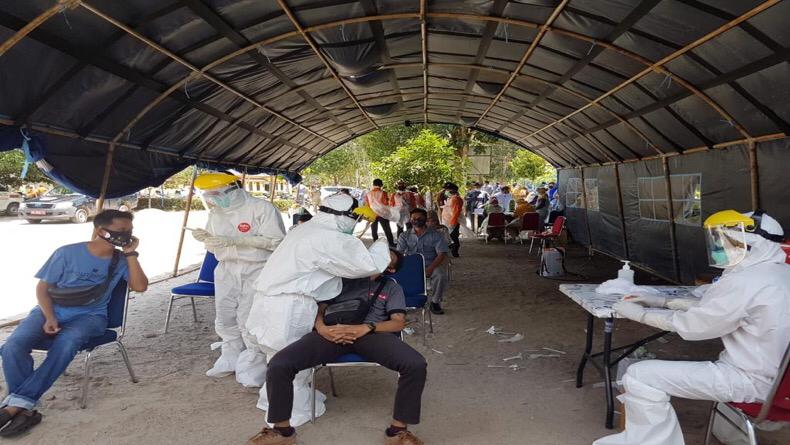Cegah Penyebaran Covid-19, Dinkes Tes Swab Jurnalis Bangka Tengah