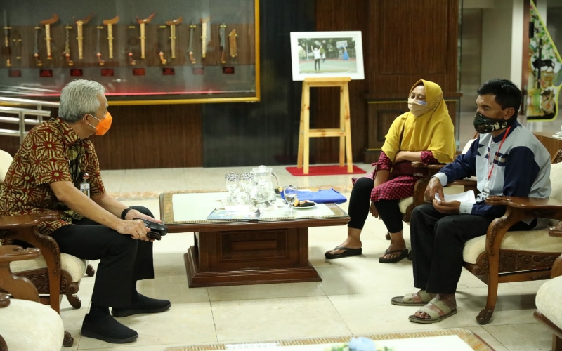 Anak Stres Gagal Jadi Polisi, Suami Istri Asal Boyolali Mengadu ke Ganjar