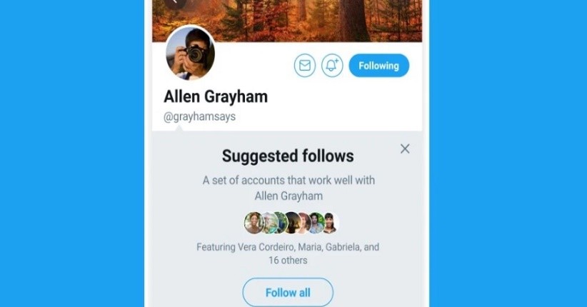 Twitter Uji Fitur Grouped Follow di Android