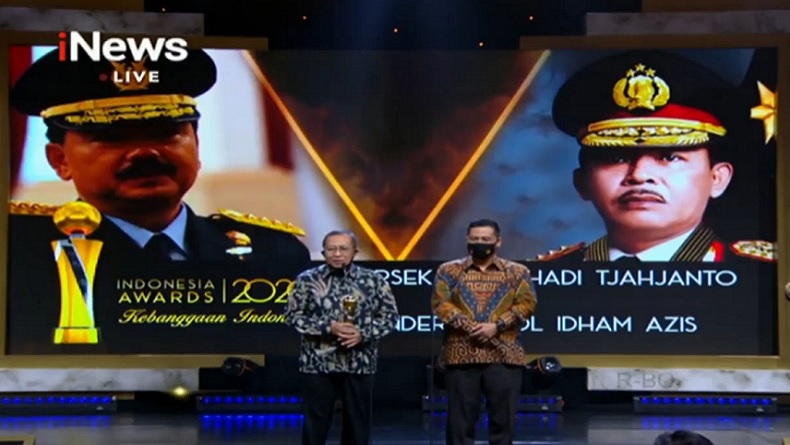 Panglima TNI dan Kapolri Raih Penghargaan Tokoh Publik di Indonesia Awards 2020