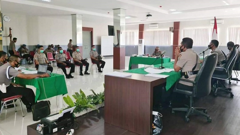 15 Anggota Polres Sorong Kota Divonis Kurungan di Rutan Polda Papua Barat