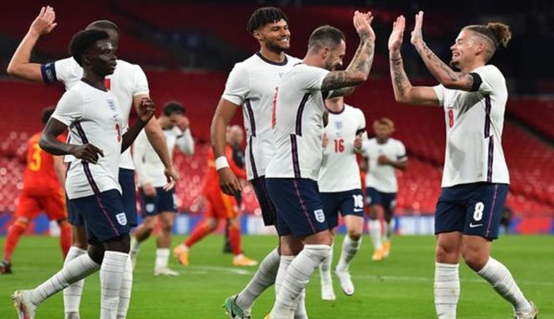 Turunkan Skuat Pelapis, Inggris Sukses Bantai Wales