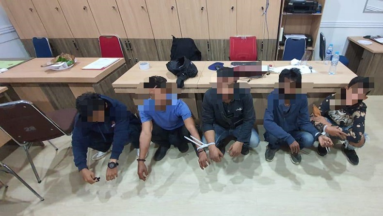 69 Pemuda Bawa Batu dan Pisau Diamankan, Diduga Akan Menyusup ke Demo di Pontianak