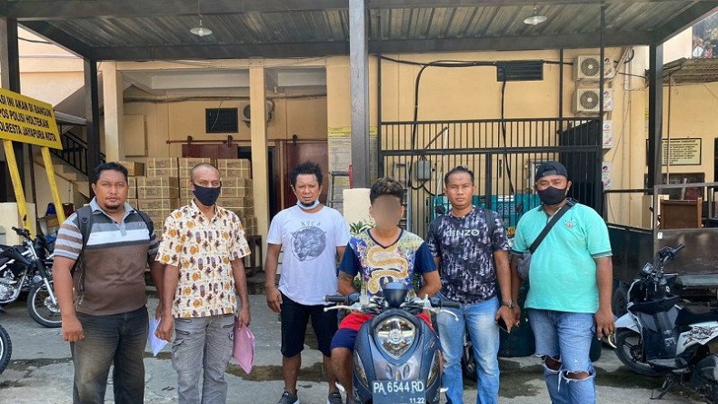 Sempat Viral, Maling Motor di Tanah Hitam Jayapura Ditangkap Polisi