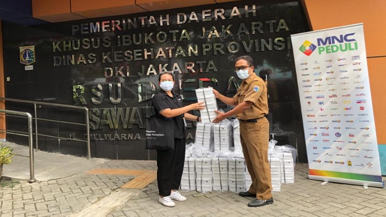 MNC Peduli Salurkan Makan Siang kepada 3 Puskesmas dan RSUD Sawah Besar