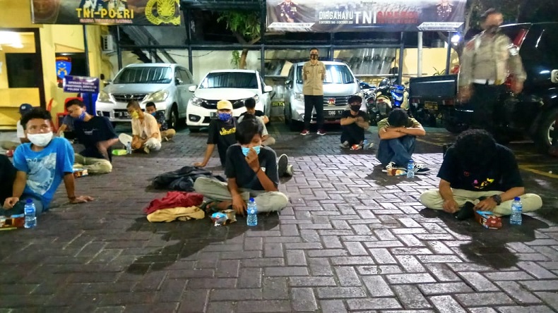 Demo Omnibus Law, 27 Pelajar SMK Ditangkap Polsek Tambora