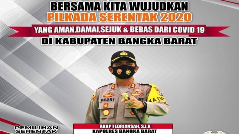 Kapolres Bangka Barat Ajak Warga Jaga Pilkada 2020 Aman dan Damai