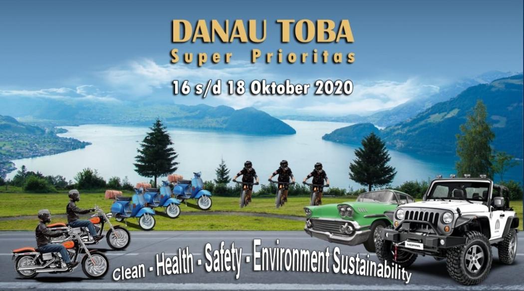 Komunitas Vespa dan Mobil Antik Ramaikan Touring Danau Toba