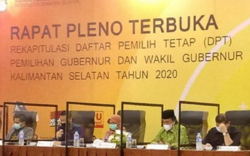 KPU Kalsel Tetapkan 2.793.811 Daftar Pemilih Tetap di Pilgub 2020