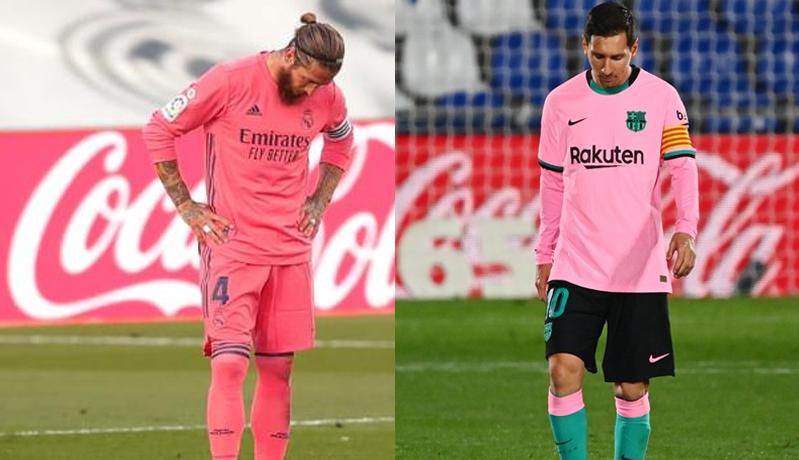 Barcelona dan Real Madrid Kompak Kalah, Efek Jersey Pink?