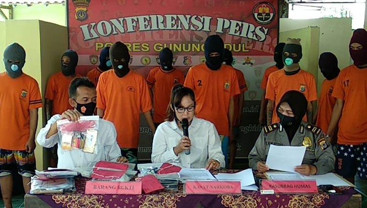 Berawal dari Kasus Laka Lantas, Polres Gunungkidul Bongkar Jaringan Narkoba
