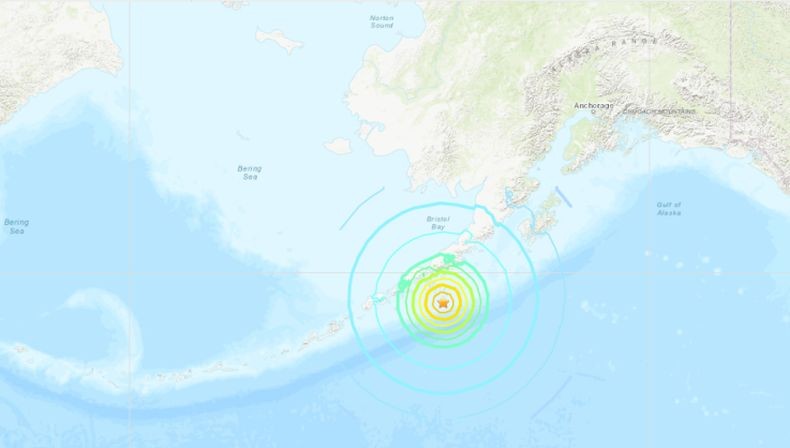 Gempa Bumi Bermagnitudo 7,5 di Alaska AS Picu Tsunami Setinggi 1,3 Meter