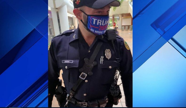 Polisi AS Tepergok Pakai Masker Donald Trump di TPS, Terancam Diberhentikan Sementara