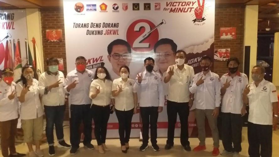 Sayap Pemuda Perindo Minut Deklarasi Dukung Joune Ganda - Kevin William Lotulung