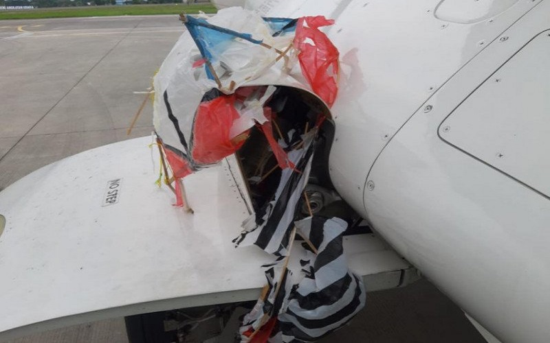 Begini Kronologi Roda Citilink Tersangkut Layang-Layang di Bandara Adisutjipto