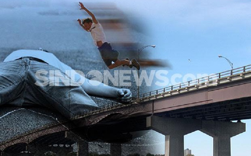Diduga Depresi, Pria Lompat dari Jembatan ke Tol Jakarta-Serpong