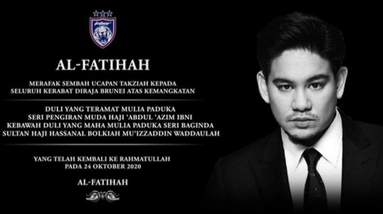 Putra Sultan Brunei Hassanal Bolkiah Pangeran 'Abdul' Azim Meninggal Dunia