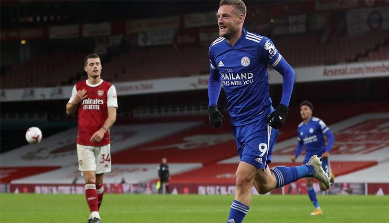 Arsenal vs Leicester City: Gol Jamie Vardy Paksa The Gunners Menyerah