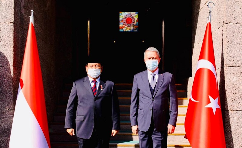 Prabowo ke Turki Bahas Kerja Sama Pertahanan, Disambut Upacara Militer